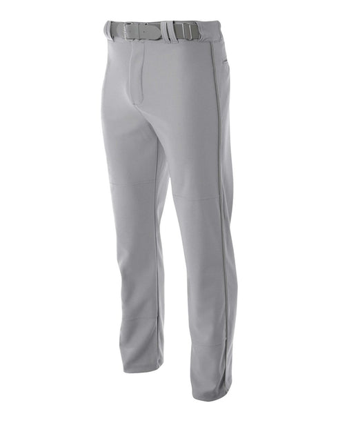 A4 Youth Pro Style Open Bottom Baggy Cut Baseball Pant (NB6162), Color 'Grey'